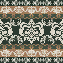 set of ornamental borders,green