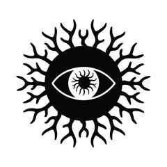 eye embedded in coral