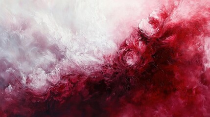 Abstract expressionist artwork featuring vibrant color transitions.