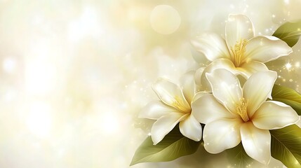 Elegant White Flowers with Soft Background. (1)