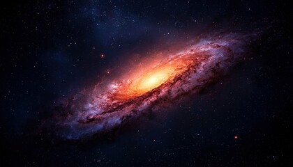 Obraz premium Spiral galaxy in deep space