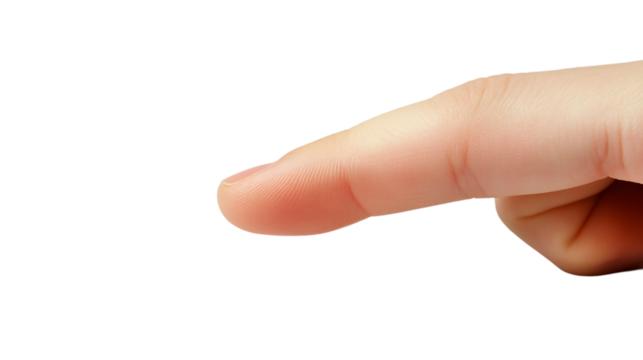 Professional Touch Gesture for Indicating Action - Isolated Index Finger Reaching