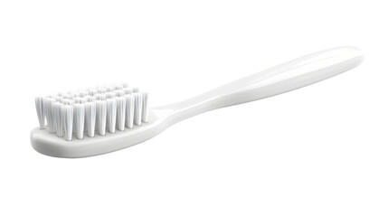 Professional White Toothbrush Isolated on White Background for Dental Care Concepts