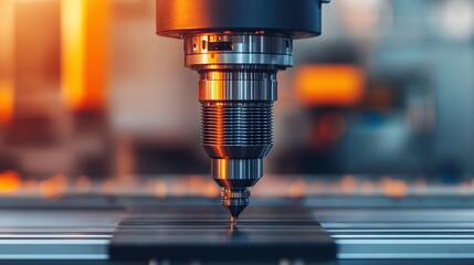 CNC Milling Machine in Operation Displaying Precision Engineering with Advanced Technology and High Performance for Industrial Applications