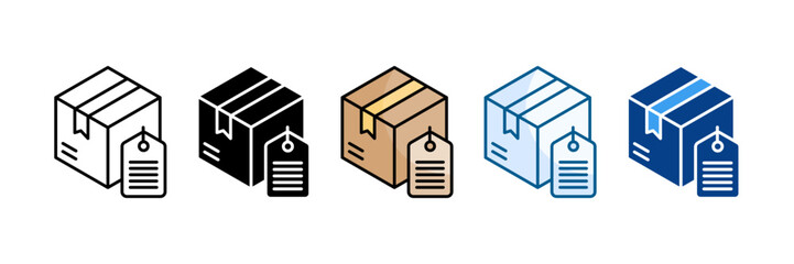 Product Tagging Icon Set Multiple Style Collection