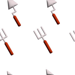 set of tools icon, 3d illustration