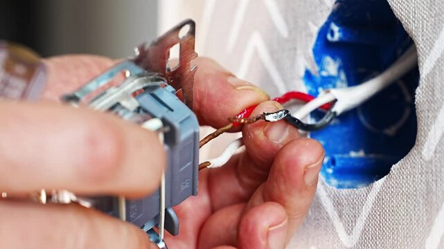 Installing an electric switch for home lighting