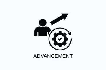 Advancement Icon Or Logo Isolated Illustration