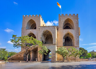 The Serranos Towers in Valencia,