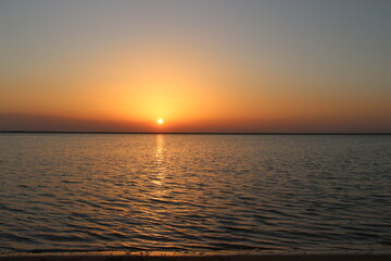 Fototapeta premium sunset over the sea