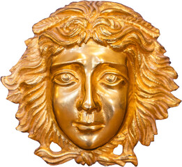 Fototapeta premium golden head isolated
