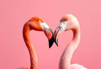 Obraz premium pink flamingo in the zoo