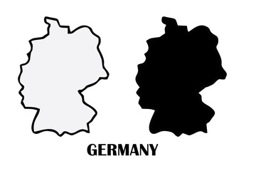 Germany map on white background vector