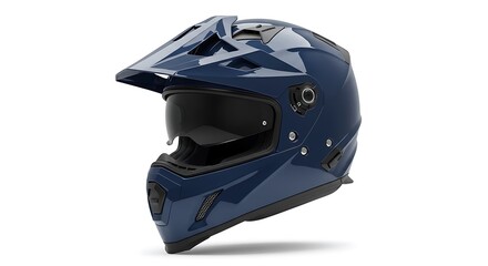 Fototapeta premium Motorcycle helmet, on a white background