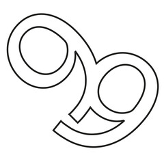 vector illustration of a black and white icon