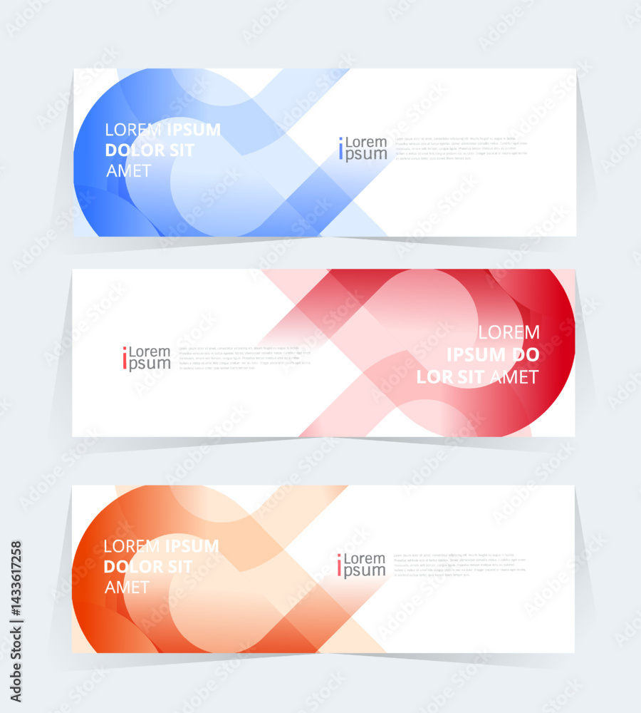 Wall mural geometric banner design with vector presentation template.