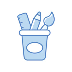 Pencil Stand Icon vector stock illustration