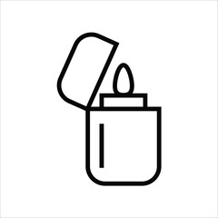 lighter vector icon line template