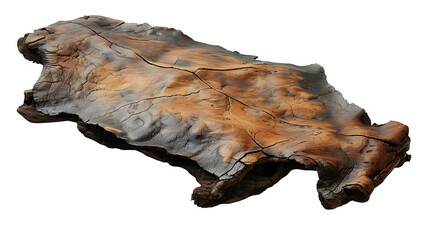 Indigenous Australian possum-skin cloak replica, laid flat showing design, transparent cut-out  