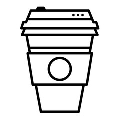  Icon of a Takeaway Coffee Cup – To-Go Drink Symbol