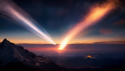 The flow of the meteor captures the imagination.  