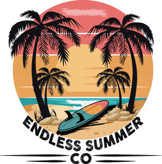 Endless Summer Co Summer T-shirt Design