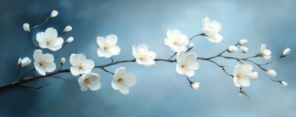 Delicate Blossoms Against a Soft Sky