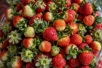 Fresh Strawberries in Basket