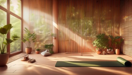 Fototapeta premium Every detail promotes relaxation and focus. 