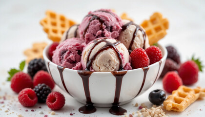 Mixed Berry Ice Cream Delight	