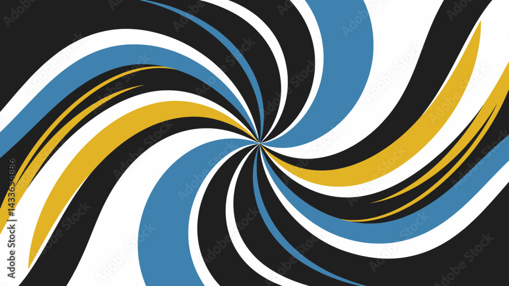 Poster abstract swirling vortex of colors: dynamic and modern design element for creative projects