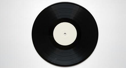 Obraz premium Vinyl record, on a white background