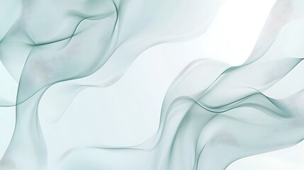 Fototapeta premium Flowing Teal Abstract Curves.