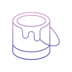 Paint Can Icon vector stock illustration