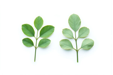 eucalyptus leaves on a white background1 22