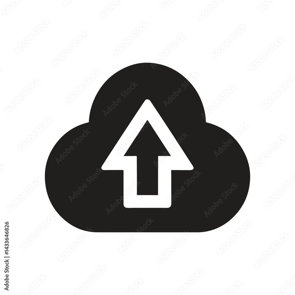 Fototapete upload icon for apps and websites. upload button, file upload icon. vector illustration