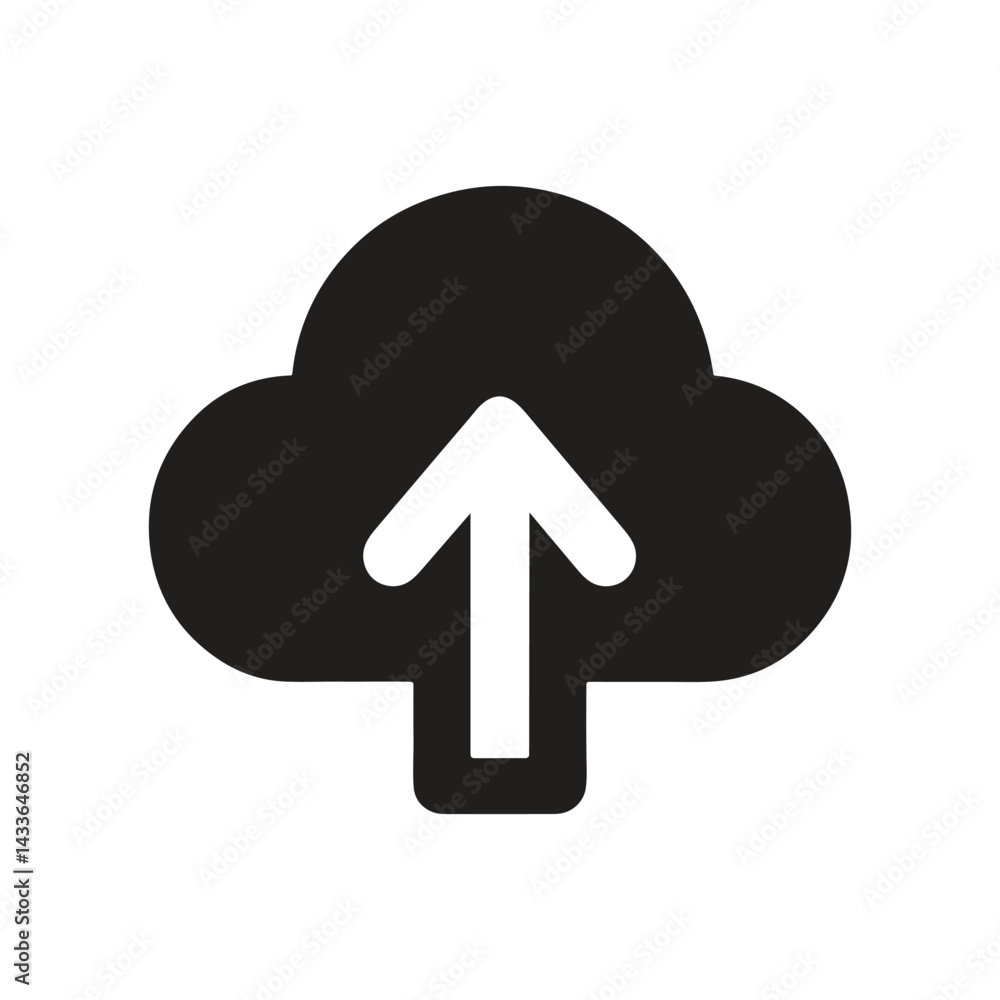 Aufkleber upload icon for apps and websites. upload button, file upload icon. vector illustration