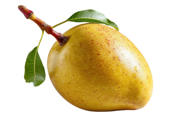 Fresh Mango with Curved Base and Vibrant Yellow Tone