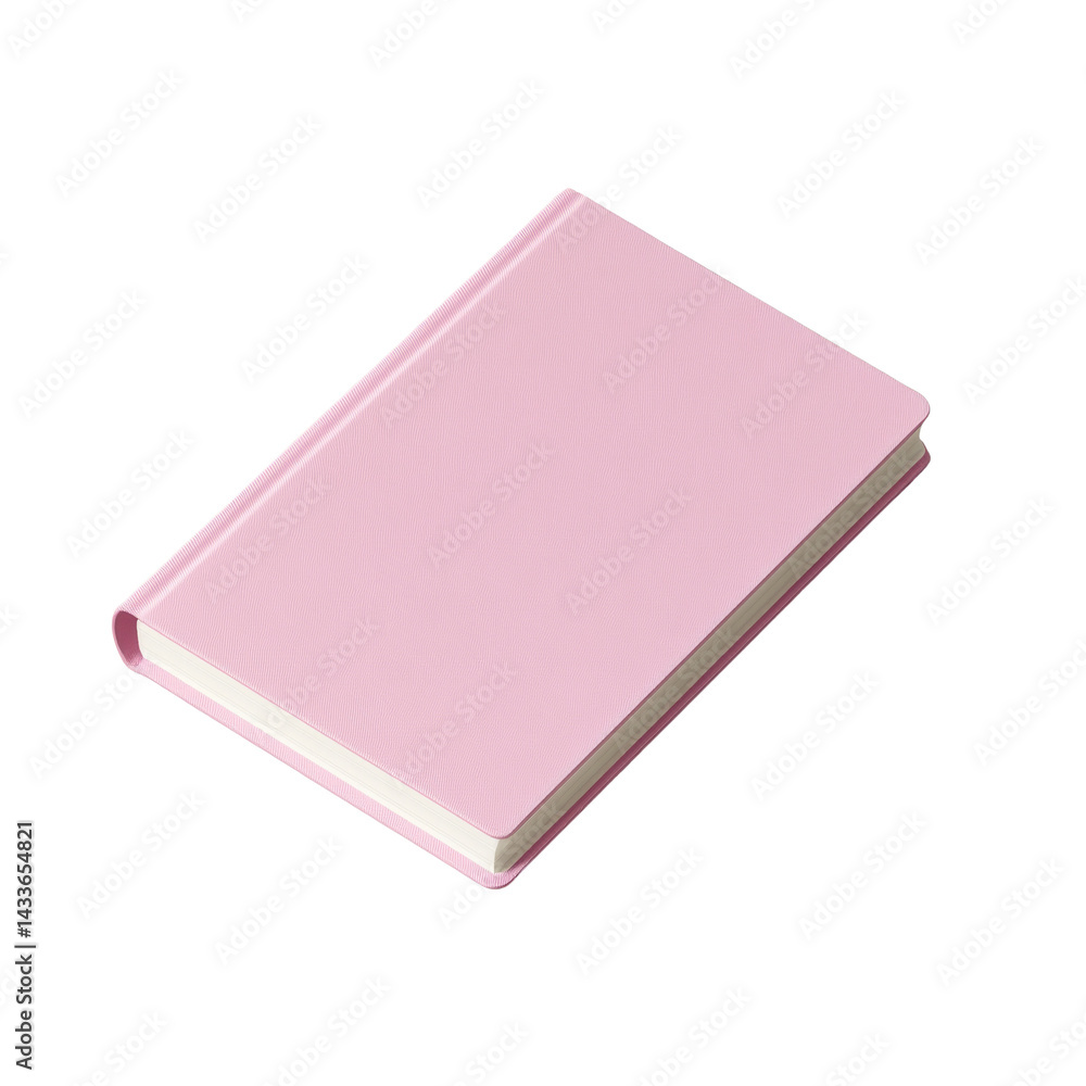 Aufkleber gentle serenity a pink bound journal floating in a minimalist setting with simplicity
