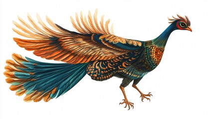 Obraz premium Elegant Turkey Bird Isolated on White Background for Professional Use