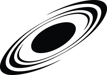 Black Hole Glyph Icon © IshratJahan