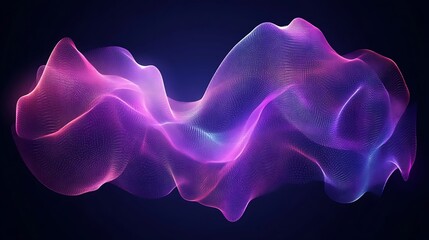 Abstract Purple Wave Flow.