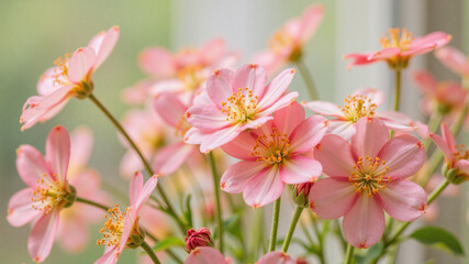 pink flowers in the garden