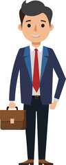 Businessman with briefcase
