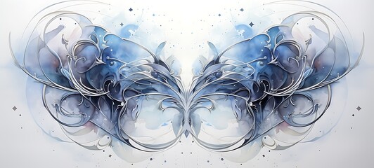 Gemini shaped constellation, ai generative