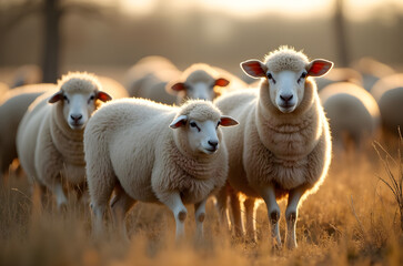 Fototapeta premium sheep wildlife landscape high resolution photo scenery