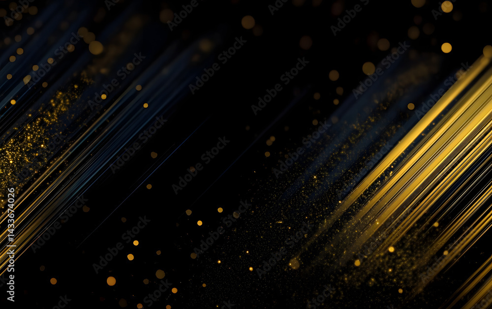 Poster abstract black and gold are light with white the gradient is the surface with templates metal textur