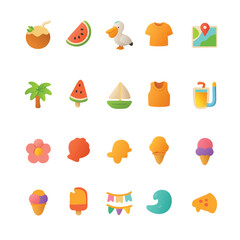 summer-beach-vacation-vector illustration 
