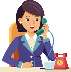 Businesswoman making a phone call
