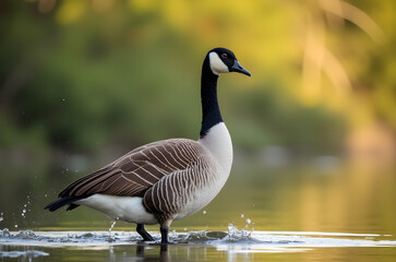 Fototapeta premium geese wildlife landscape high resolution photo scenery